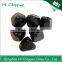 Black colored diamond shape glass gemstone for fire pit