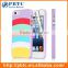 Set Screen Protector And Case For Iphone 5 , Hard Plastic Red Colorful Stripes Customized Color Phone Case