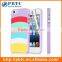 Set Screen Protector And Case For Iphone 5 , Hard Plastic Pink Colorful Stripes Custom Case