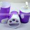Double color Plastic 3pcs bathroom accessories set