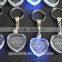Wholesale Price Factory Directly Sale Best Quality Crystal Heart Shape LED Keychain