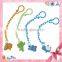 2015 New Wholesale High Quality Colorful Baby Pacifier Clip Holder Wooden Pacifier Clip