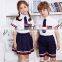 Wholesale custom children models different colours school uniforms design with pictures