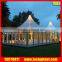 5x5m Chinese PVC pagoda tent garden gazebo with curtains