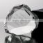 Wholesale customized blank clear glass crystal heart shape diamond paperweight with your logo for wedding favors gift