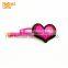Creative Heart clip Personalized pvc rubber letter hairpin promotional gift