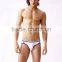 Hot Sale Men's Breathable Transparent Tight Cotton Slip Brief with Mesh on the Back Underwear Young Boy Shorts