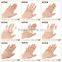 Crystal leaves rings new fashion leaves palm cuff ring for lady