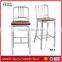 Wholesale Quality Black Metal Bar Stool Footrest Covers of Chair BS-6