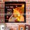 Latest home decor wall art lighted up cheap Christmas LED canvas paintings