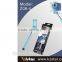 KJstar Z06-4 Volume Key Cable Selfie Stick with foldable designed smart phone clip