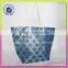 Tote bag style and paper straw and polyester material hand bag