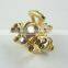 SpeciaL Purple Flower Claw Rhinestone Alloy Hair Clip Jaw Hairpin