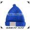 2014 latest soft yellow knitted funny winter hats for baby