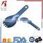 Pure titanium metal stainless camping spork , cutlery set kid mini folding spork flatware