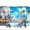 Cheap 2 Sides Plane and City Printing Travel Cabin Trolley Luggage