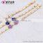 elegant simple flower chain charm 18k jewelry bracelet