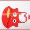 Printed technics and infans & toddlers apron bib feeder