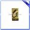 Factory made polished matte zinc alloy custom gold badge