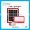 5W5V portable solar lighting kit with warning light easy using