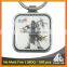 Best selling custom photo logo printed epoxy metal keychain keyring