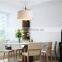 fabric modern rural style living room simple unique design chandelier ceiling lamp