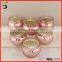 antique champange gold mercury glass votive