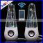 8W RGBO LED Water Dancing Show Fountain Speakers Bluetooth For Iphone,Ipad,Samsung,Tablets,Devices With 3.5mm Port