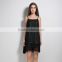 HP680025 china manufacture off shoulder new black sexy girls cocktail dress