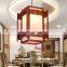 Chinese style wood art small droplight hotel engineering archaize sheepskin LED stage lighting energy-saving teahouse lighting