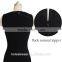 Wholesale Black White Striped Bodycon Dress Graceful Hollow Out Casual Dress O-Neck Midi Dress CA-C08