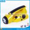 Hand Crank Radio Flashlight,Oudoor LED Torch with fm radio