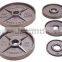 Grey Hammertone Olympic weight plate