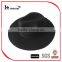 new fashion ladies popular wide brim black felt fedora hat with band