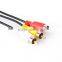1.5m Male to Male USB 2.0 To 3 RCA Audio Video AV Adapter Cable Cord