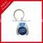 Pocket Plastic Coin Holder Keychain