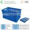 600x400x280mm Ventilated collapsible box plastic fruit folding crate
