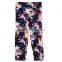 New Yoga Gym Women's Floral Elastic Waist Fitness Stretch Cropped Leggings Pants