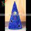 LED 3D garland cone tree light christmas tree decors made in china