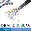 SIPU hot selling cat5e outdoor network cable best price waterproof utp outdoor cat6 lan cable