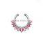 American&European style fake nose ring non piercing nose ring diamond nose ring