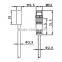 D6.5 Pigtail series Flush standard inductive proximity sensor with the shortest body