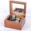 Wind up music box for sale Exquisite Crafts Wooden Music Box with Glass Mirror Metal Movement