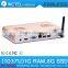 Embeded pos fanless pc Intel Celeron C1037U with 4G RAM 16G SSD