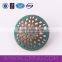 Verdigris hollow metal fancy button for clothing