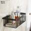Wall mounted Bathroom accessories ORB finishing Brass Storage basket