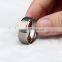 Comfort Fit 8mm Tungsten Titanium Metal Flat Brushed Polished Wedding Bands Ring