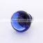 Zinc Alloy Base Light Blue Brushed Satin Nickel Glass Knob