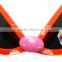 China supplier logo printed promotional custom color change frame cheap orange kids foldable sunglasses for children