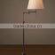 Hot Sell Simple Power Outlet Hotel Table / Floor Lamps With Classical Fabric Shade For Wholesale
